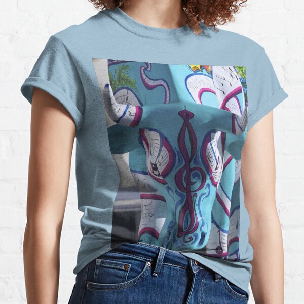 Painted Cow by Cathedral Youth, Ebrington Square Derry Classic T-Shirt