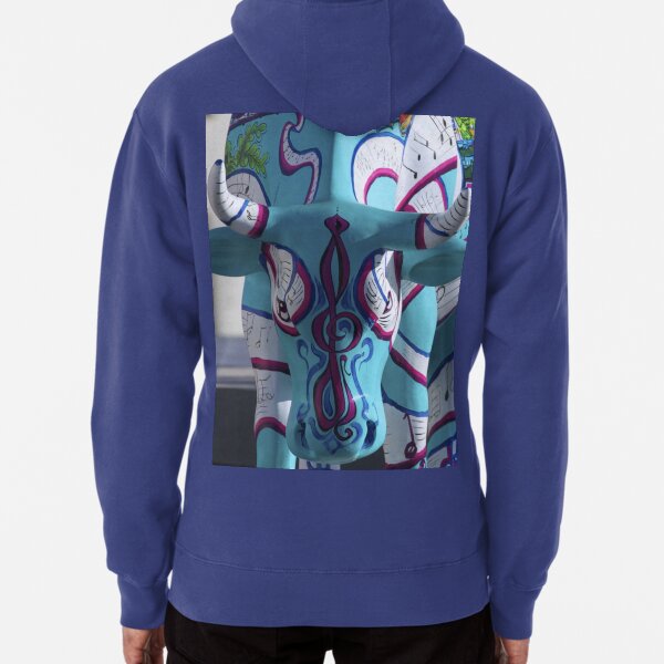 Painted Cow by Cathedral Youth, Ebrington Square Derry Pullover Hoodie