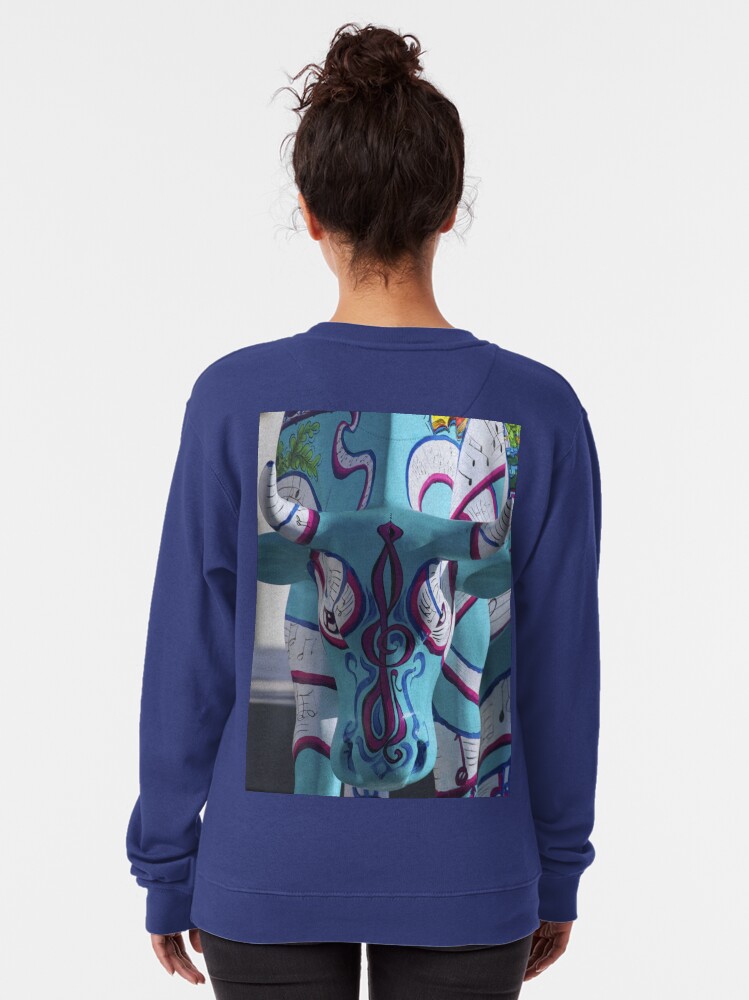 Alternate view of Painted Cow by Cathedral Youth, Ebrington Square Derry Pullover Sweatshirt