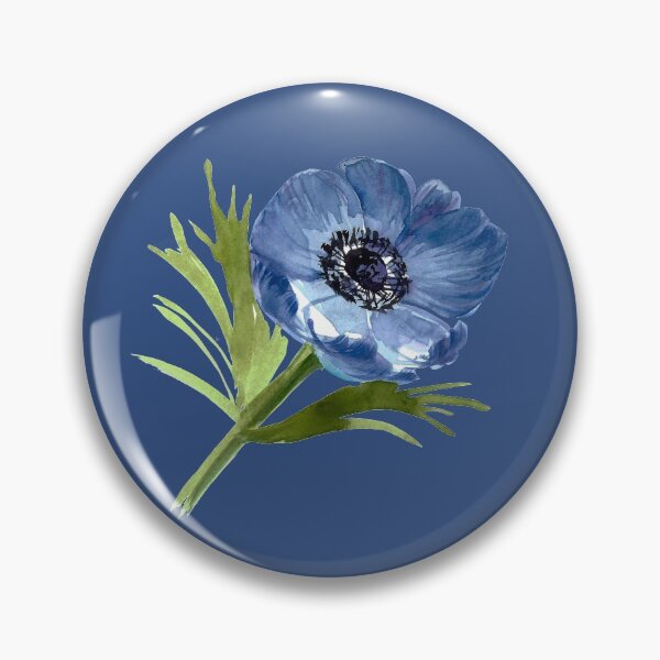 Item preview, Anemone Bud.  Anemone Blue. Anemone Blossom Flower.  designed and sold by ZheltakovaIana.