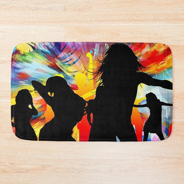 Item preview, Dance, rave, dance reverse silhoutte with color backround, boogie, zombie dance,  designed and sold by Nostrathomas66.