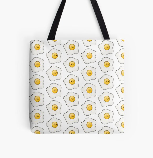 Egg Yolk Pattern Print Shoulder Handbag