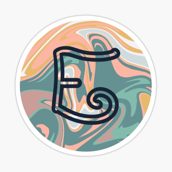 Item preview, Tie Dye Letter E designed and sold by TRKlo.