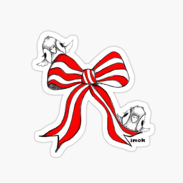 Birdie Bow Sticker