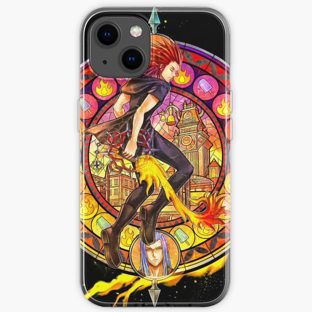 Axel Stained Glass Kingdom Hearts Iphone Case For Sale By Lali Holley Redbubble