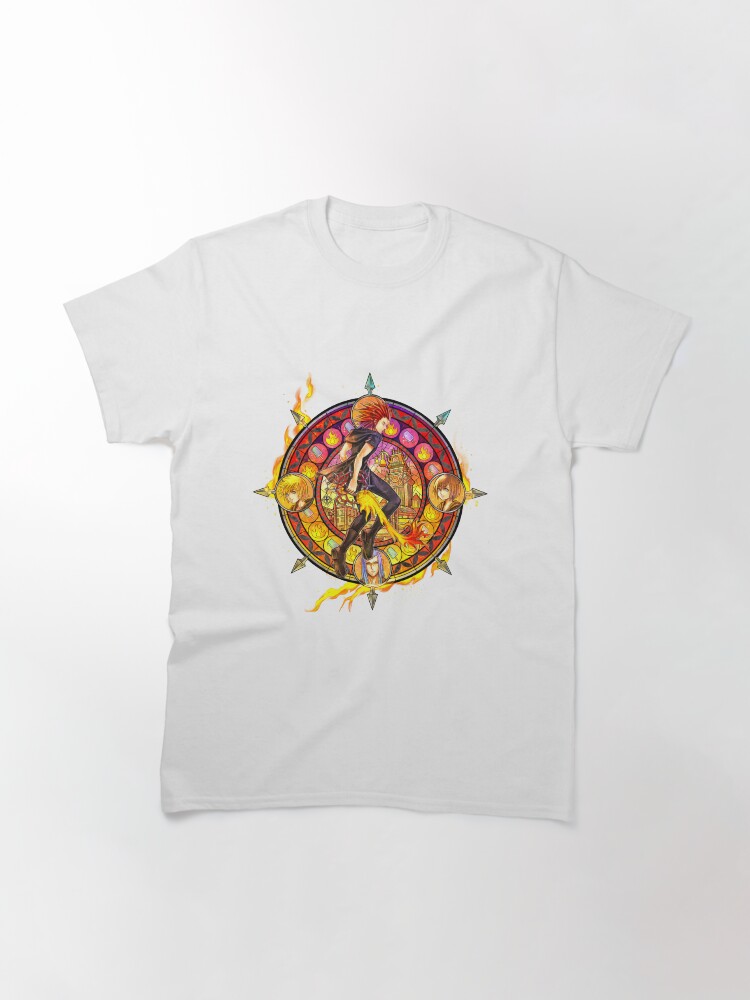 Imagen 3 de 7, Camiseta clásica con la obra Axel Vidrieras Kingdom Hearts, diseñada y vendida por Lali-Holley.
