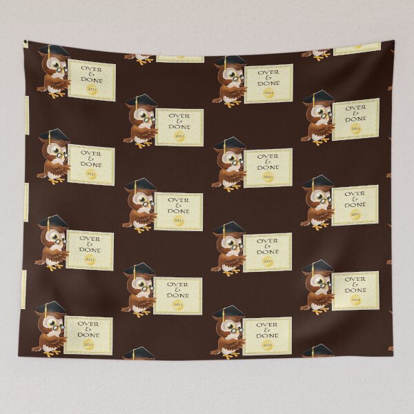 Item preview, Owl Over & Done (on Brown) designed and sold by PawsitiveMum.