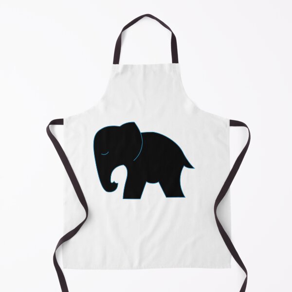 Item preview, Cute Black Elephant on White designed and sold by nldesigns.