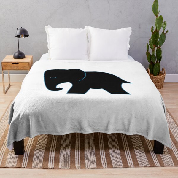 Item preview, Cute Black Elephant on White designed and sold by nldesigns.