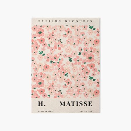Flower Pink H Matisse Art Board Print