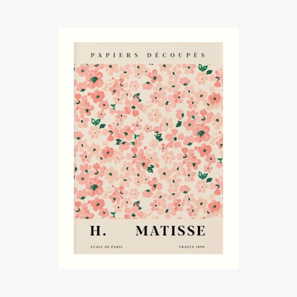 Flower Pink H Matisse Art Print