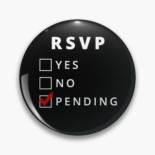 Item preview, RSVP Pending in White designed and sold by paperweight-art.
