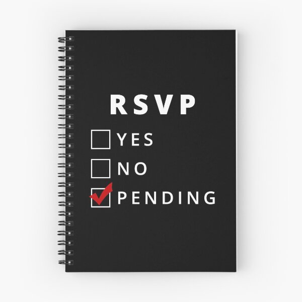 Item preview, RSVP Pending in White designed and sold by paperweight-art.