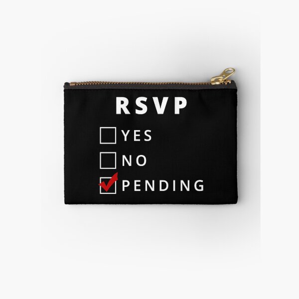 Item preview, RSVP Pending in White designed and sold by paperweight-art.