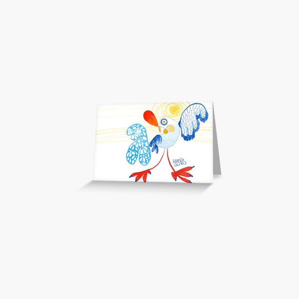 Good morning rooster Greeting Card