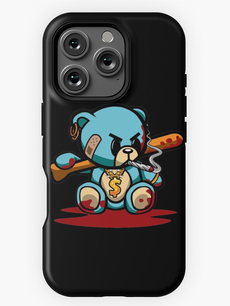 Bear Kaws Iphone 12 Pro Max Case Luxury Cool Bear Shockproof Glass