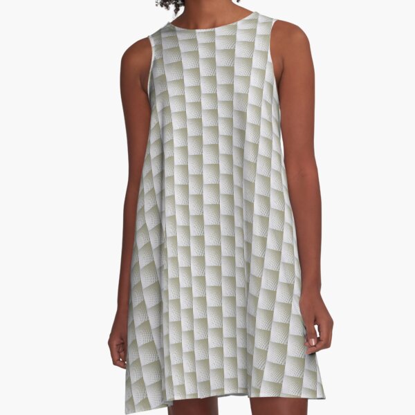 White on white A-Line Dress
