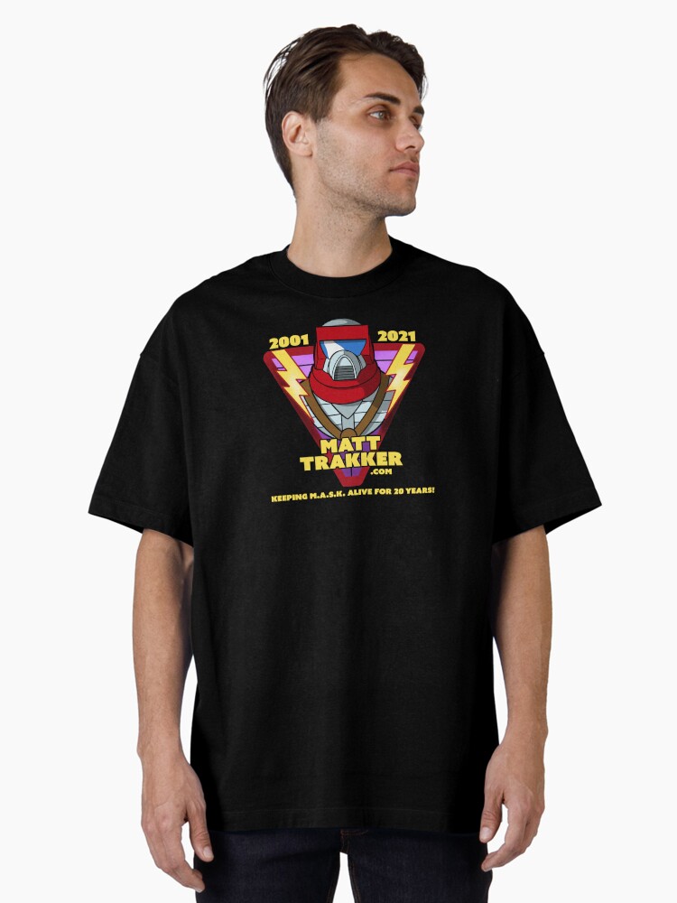 Thumbnail 2 of 7, Oversized T-Shirt, Matt Trakker.com M.A.S.K. 20 Years! designed and sold by mtrakker.