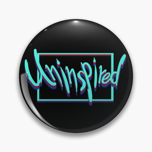 Item preview, Uninspired neon blue red and navy typography designed and sold by Deathoftheself.