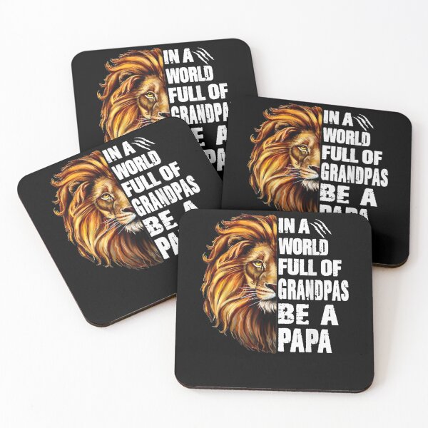 Item preview, In A World Full Of Grandpas Be A Papa Grandpa Lion Vintage  designed and sold by laurader.