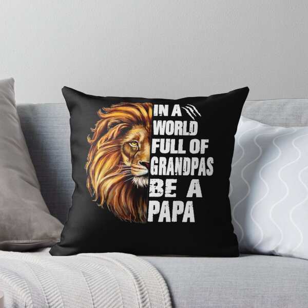 Item preview, In A World Full Of Grandpas Be A Papa Grandpa Lion Vintage  designed and sold by laurader.