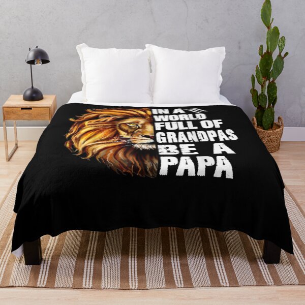 Item preview, In A World Full Of Grandpas Be A Papa Grandpa Lion Vintage  designed and sold by laurader.