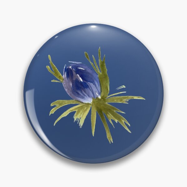 Item preview, Blue Bud.  Anemone Blue. Anemone Blossom Flower.  designed and sold by ZheltakovaIana.
