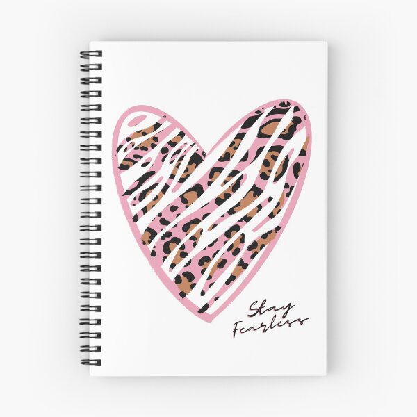 Item preview, Stay Fearless Leopard Pink Print Heart designed and sold by elevated-aura.