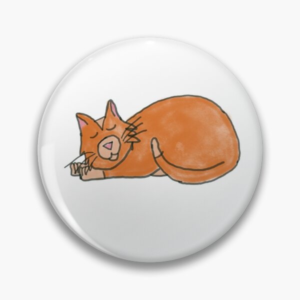 Item preview, Orange Sleeping Cat designed and sold by louisedesignstu.