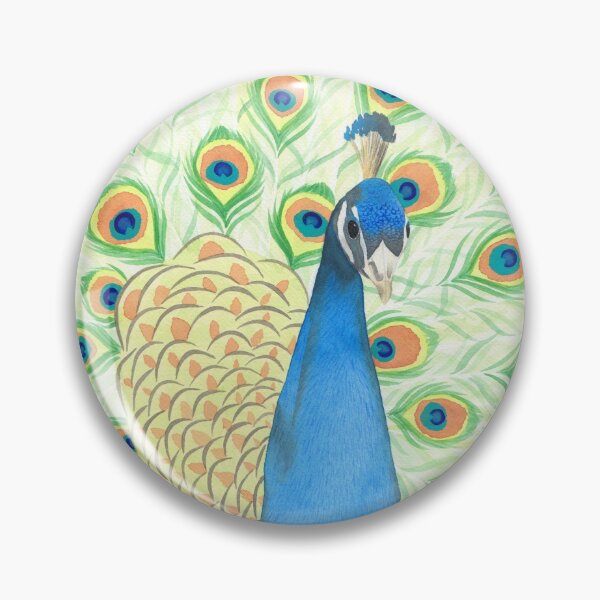 Artikelvorschau, Aquarell Pfau Malerei entworfen und verkauft von khdart.