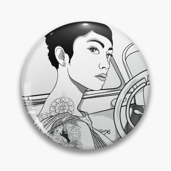 Item preview, girl with a tattoo in the car designed and sold by Prof209.