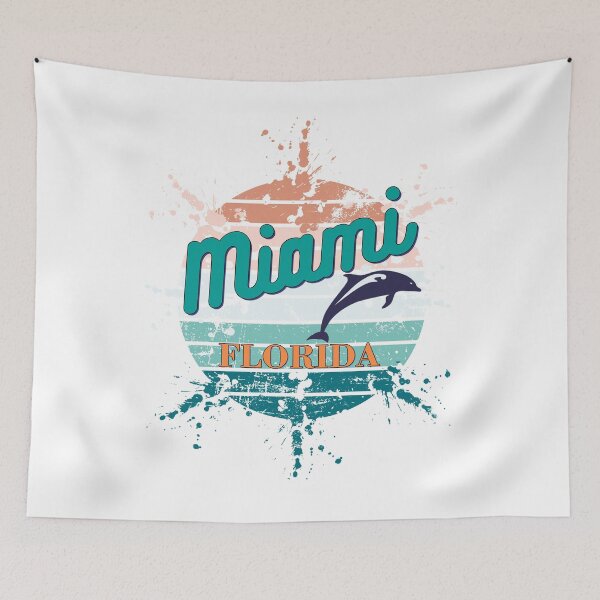 Item preview, Miami Florida Exploding Watercolor Retro Sunset designed and sold by adriana-holmes.