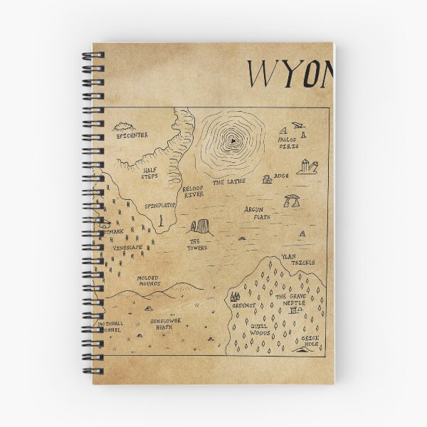 Item preview, Wyoming as a fantasy map designed and sold by aldayuan.