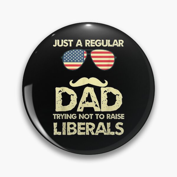 Item preview, Mens Just A Regular Dad Trying Not To Raise Liberals America Flag  designed and sold by laurader.