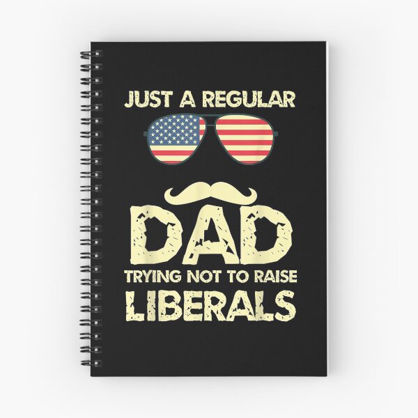 Item preview, Mens Just A Regular Dad Trying Not To Raise Liberals America Flag  designed and sold by laurader.