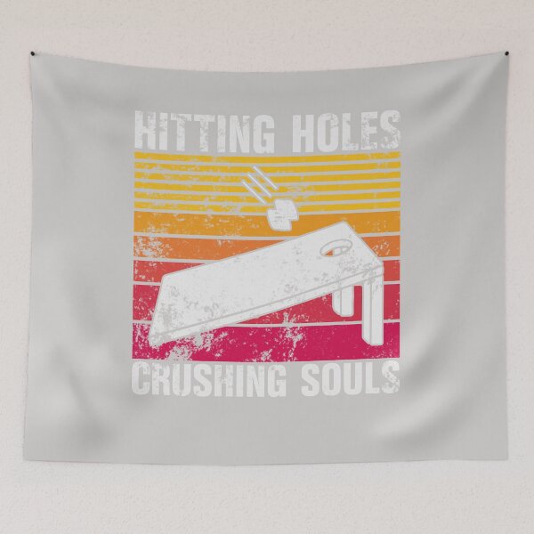 Item preview, Hitting Holes And Crushing Souls Funny Cornhole Game designed and sold by GINIART.