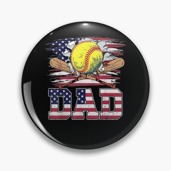 Item preview, Softball Dad American Flag Usa Sport Lovers  designed and sold by jerrie9.