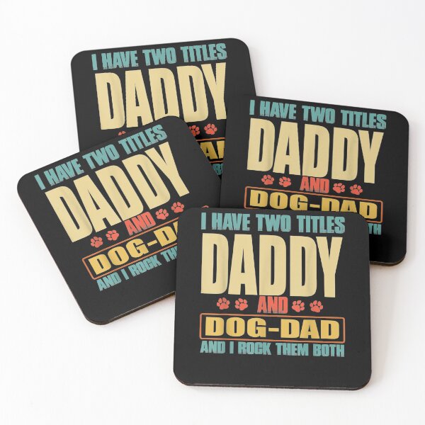 Item preview, Mens I Have Two Titles Daddy And Dog Dad Vinatge Fathers Day  designed and sold by laurader.