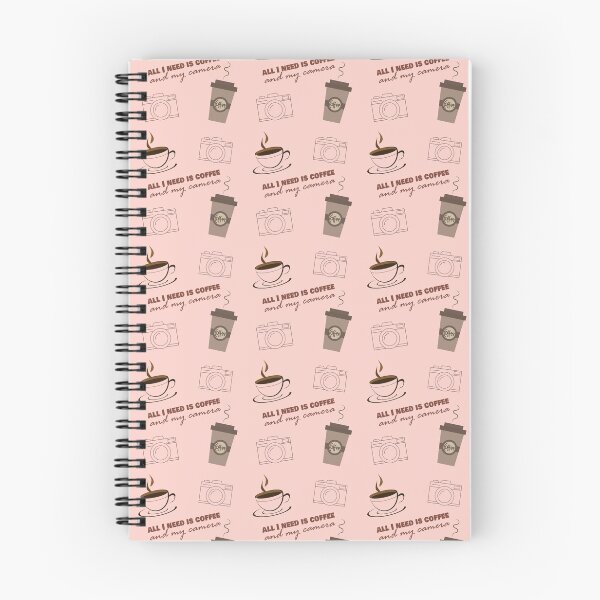 Item preview, all I need is coffee and my camera - coffee and camera - International coffee day - Gifts for coffee lovers - Funny coffee quotes designed and sold by Alice-Elgawi.