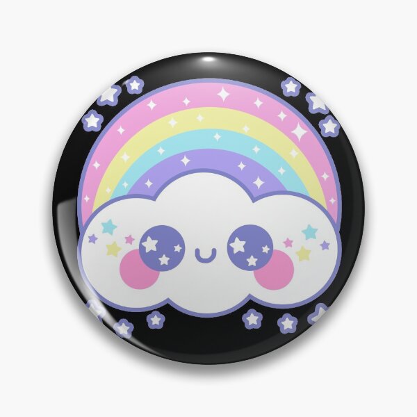 Artikelvorschau, Happy Rainbow Cloud - Schwarz entworfen und verkauft von HolleyTeaTime.