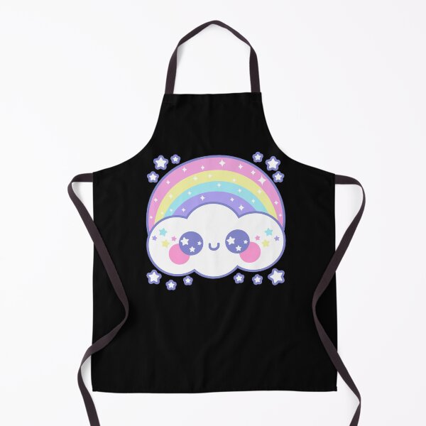 Item preview, Happy Rainbow Cloud - Black designed and sold by HolleyTeaTime.