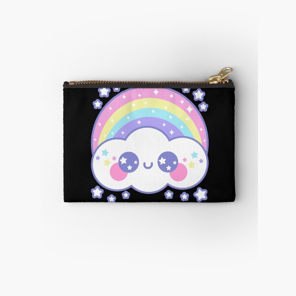 Item preview, Happy Rainbow Cloud - Black designed and sold by HolleyTeaTime.
