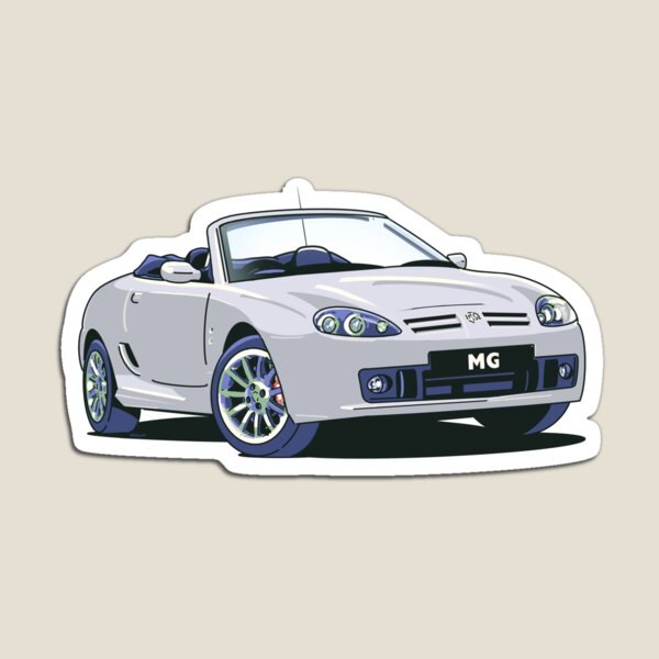 Artikelvorschau, MG Rover MG TF in Starlight Silver entworfen und verkauft von Webazoot Industries - Car Art.