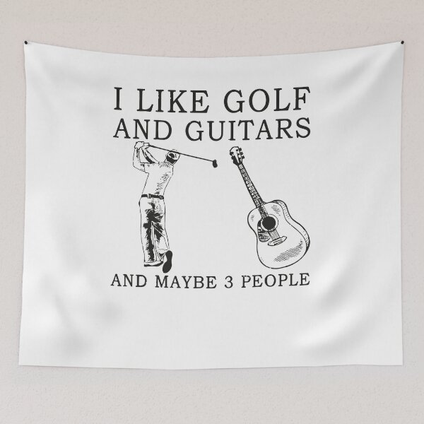 Item preview, I Like Golf And Guitars And Maybe 3 People designed and sold by BanBay.