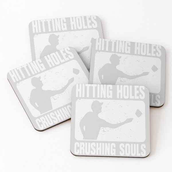 Item preview, Hitting Holes And Crushing Souls Funny Cornhole Game designed and sold by GINIART.