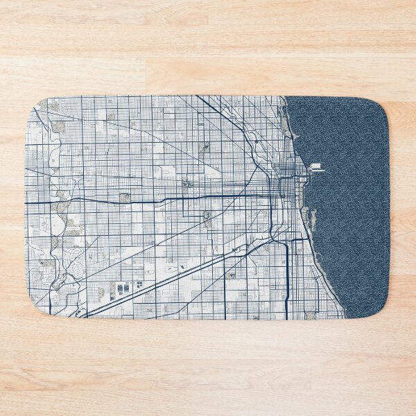Item preview, Chicago City Map of Illinois, USA - Coastal designed and sold by deMAP.
