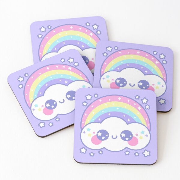 Artikelvorschau, Happy Rainbow Cloud - Lila entworfen und verkauft von HolleyTeaTime.