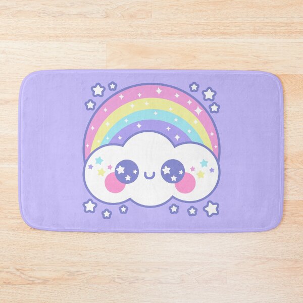 Item preview, Happy Rainbow Cloud - Purple designed and sold by HolleyTeaTime.