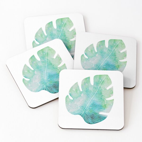 Artikelvorschau, Monstera Blatt-Aquarellmuster entworfen und verkauft von UnaGale.