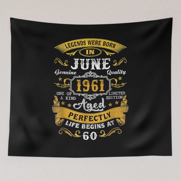Item preview, Legends Were Born In June 1961 60th Birthday Gifts  designed and sold by laurader.